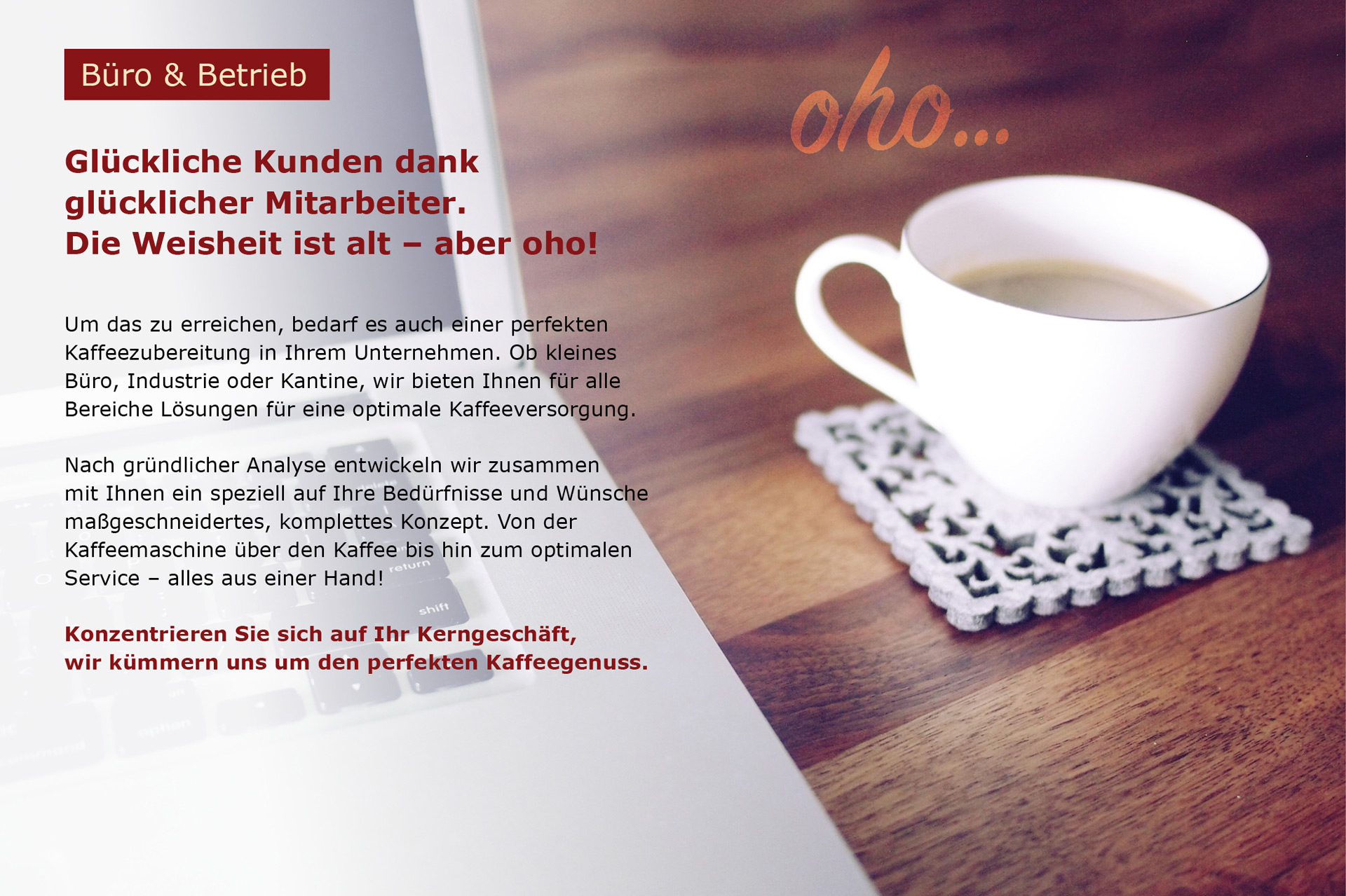 Ich such eine Kaffeemaschine für mein Büro oder Betrieb - cafeum GmbH Herbolzheim